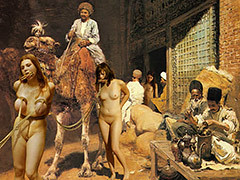 Slavegirls in an oriental..